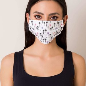 White Reuse Mask with Patterns