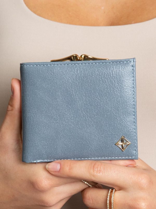 Blue eco leather wallet