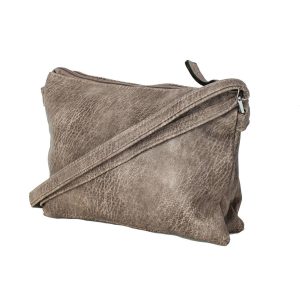 Grey-brown eco leather mailcase