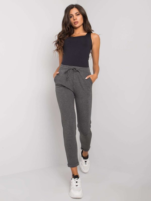 Dark Grey Melange Women's Sweatpants Shaila