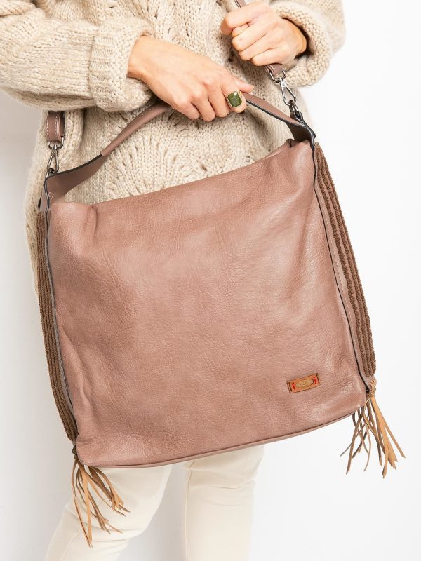 Dirty Pink Tassel Bag