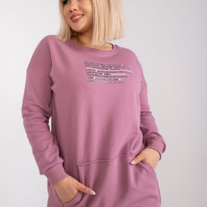 Dirty pink sweatshirt plus size with Desiree subtitles