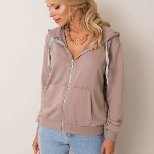 Dark beige sweatshirt Linda