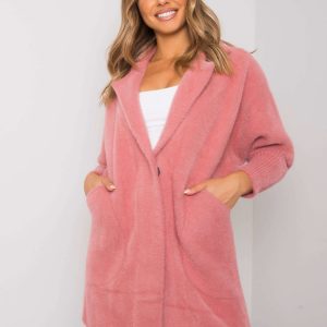 Pink alpaca coat Nora