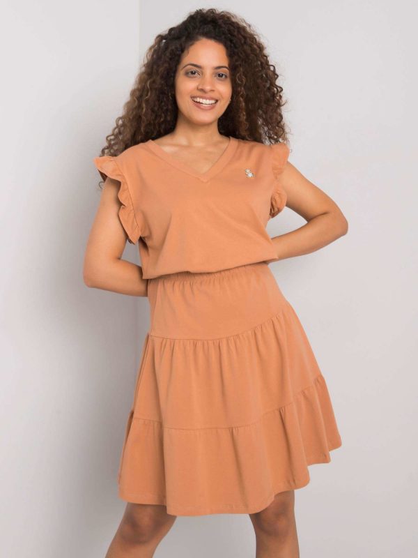 Light brown set with a skirt Desta