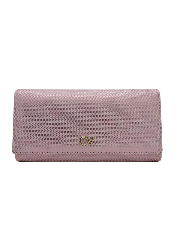 Pink oblong women's wallet