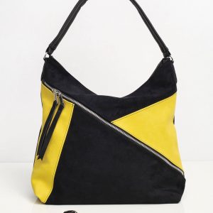 Black and Yellow Large Ladies Bag