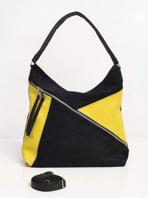 Black and Yellow Large Ladies Bag