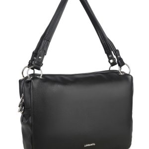 LUIGISANTO black eco-leather bag