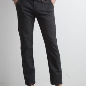 Dark gray chinos men's pants