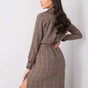 Brown and red Martita dress