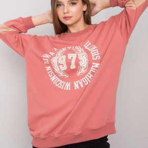 Dirty pink oversize sweatshirt with Kate print