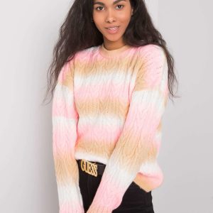 Pink and beige sweater Zenaida RUE PARIS