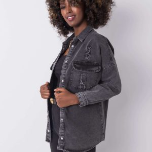 Noa RUE PARIS black denim shirt