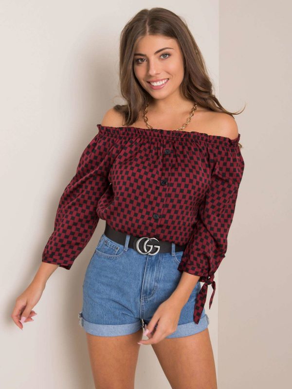 Burgundy blouse Agustina SUBLEVEL