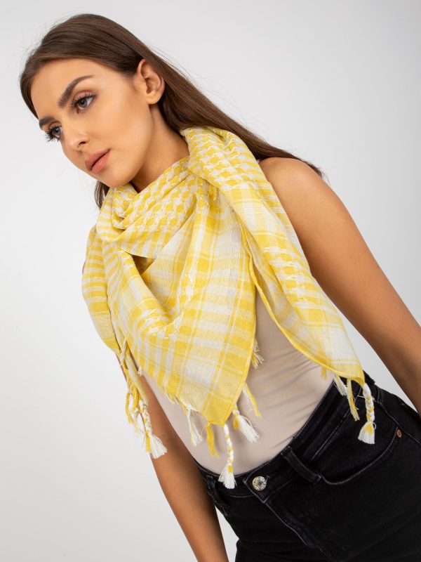 Wholesale Light yellow-white arafatka plaid sling