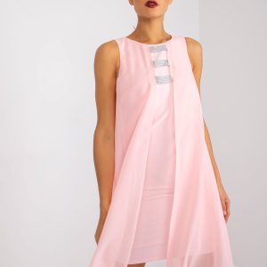 Wholesale Rosee Pink Sleeveless Mini Dress