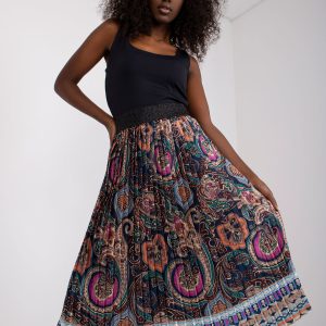 Wholesale Navy Midi Skirt Puebla