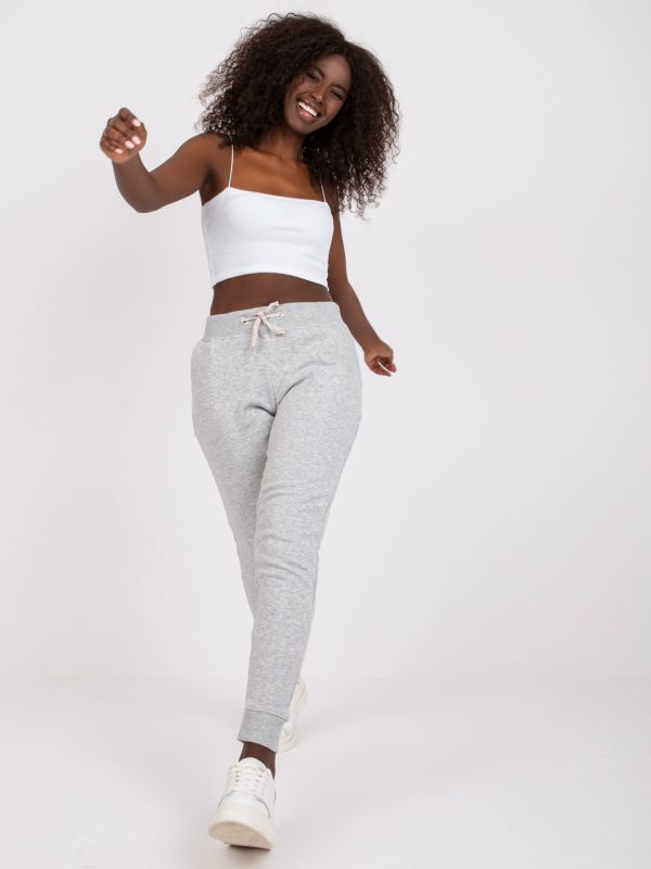 Wholesale Grey smooth sweatpants Jessica MAYFLIES