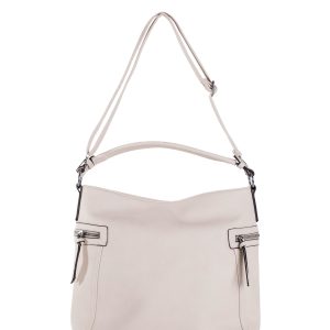 Wholesale Light Beige Eco Leather Shoulder Bag