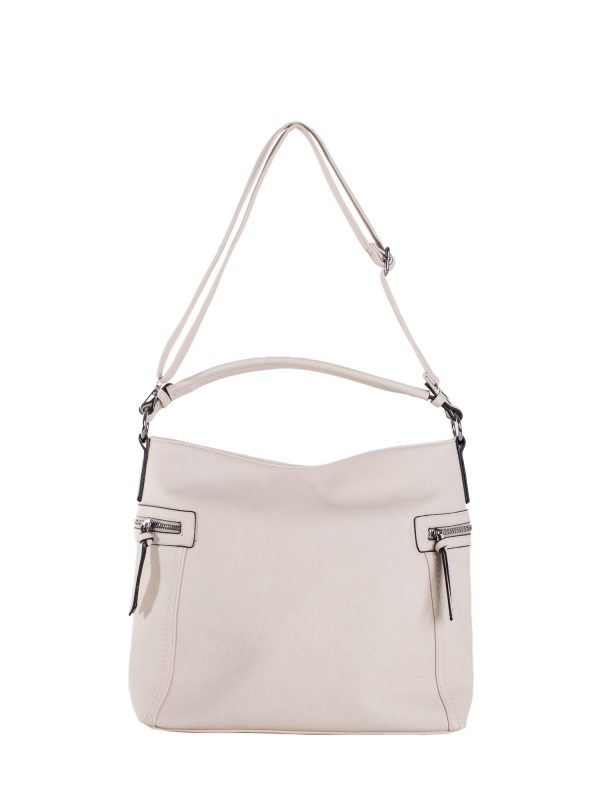 Wholesale Light Beige Eco Leather Shoulder Bag