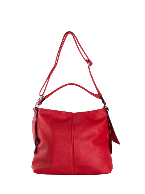 Wholesale Rote Damen Schultertasche with verstellbarem Riemen