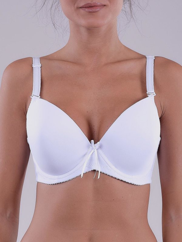 Wholesale White Microfiber Bra