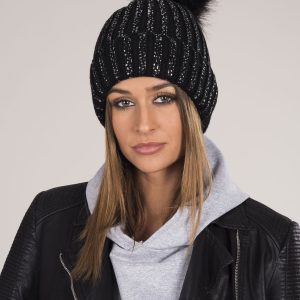 Wholesale Black Insulated Cap with Tassel