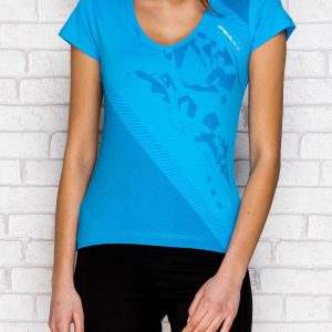 Wholesale Turquoise t-shirt with graphic print