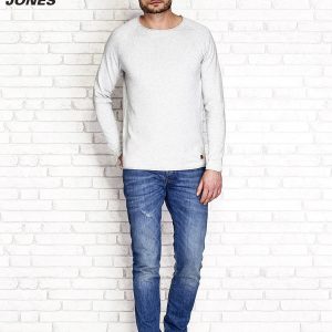 Wholesale Basic men's light gray sweater