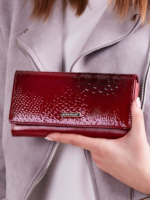 Wholesale Red Patent Women Leather Wallet