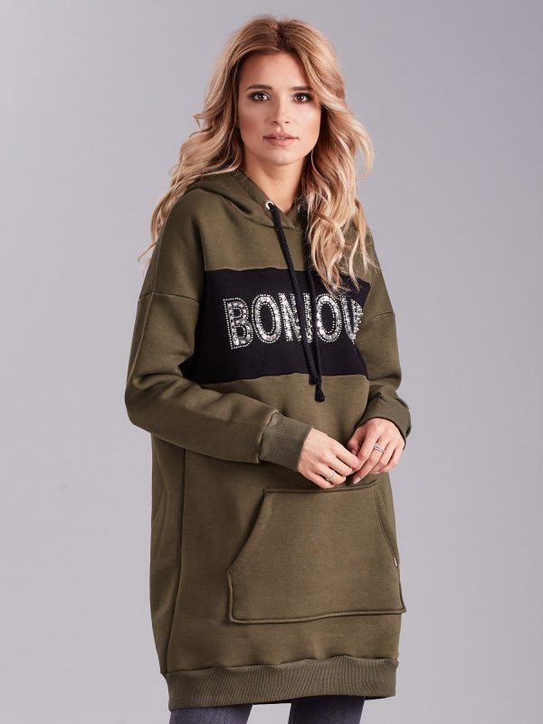 Wholesale Khaki dress with hood