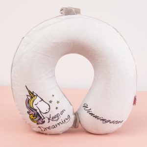 Wholesale Beige Unicorn Travel Head Pillow