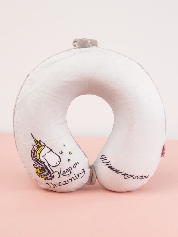 Wholesale Beige Unicorn Travel Head Pillow