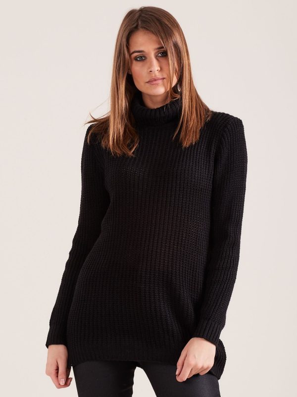 Wholesale Black turtleneck sweater