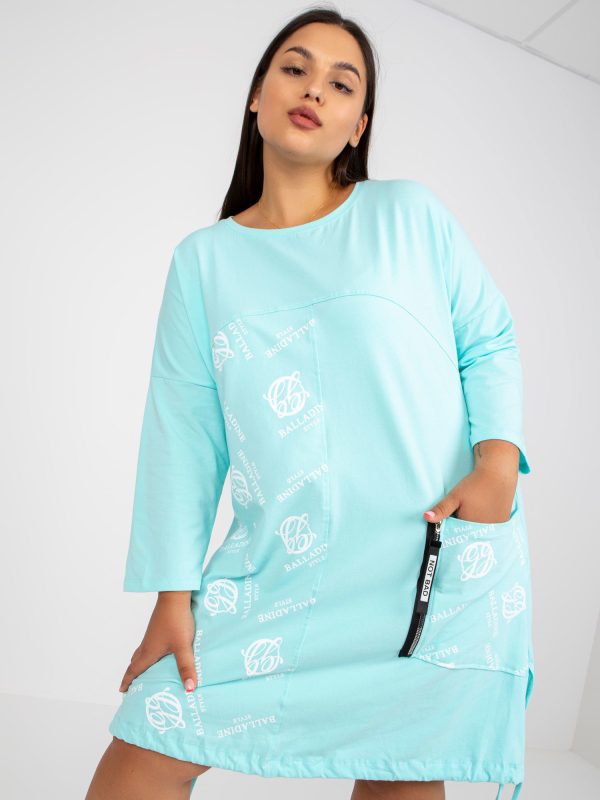 Wholesale Mint Daily Plus Size Cotton Tunic