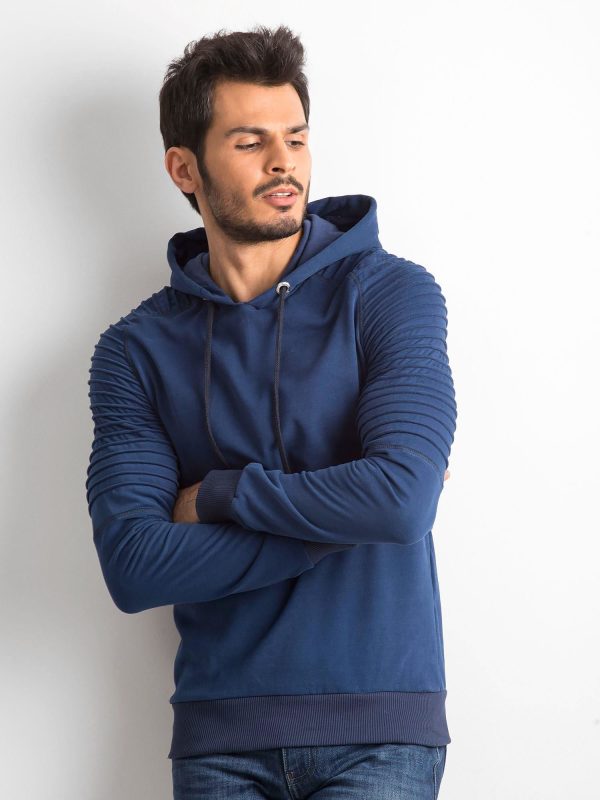 Wholesale Blue cotton sweatshirt for men