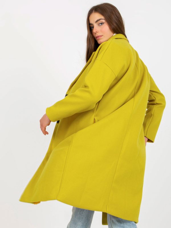 Wholesale OCH BELLA Oversized Olive Single Breasted Coat