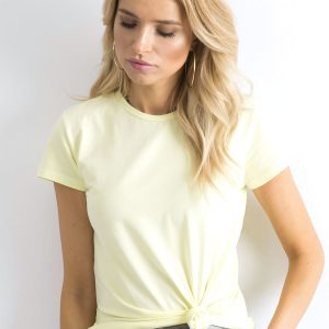 Wholesale Pale yellow t-shirt Peachy