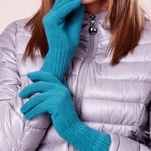 Wholesale Green gloves with long ribbing