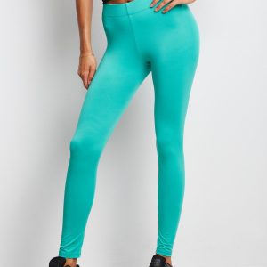 Wholesale Green Long Thin Running Leggings