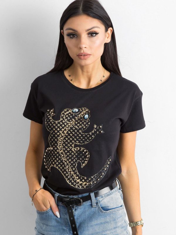 Wholesale Black Women's T-Shirt