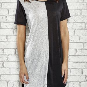 Wholesale Black and grey tunic two tone