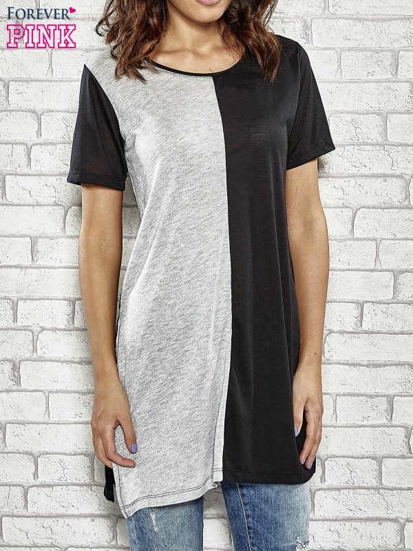 Wholesale Black and grey tunic two tone