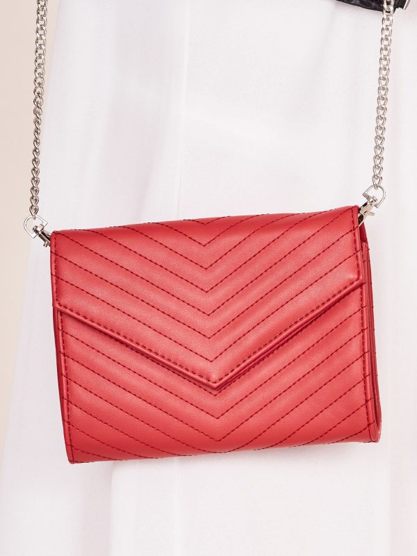 Wholesale Red clutch bag on chain