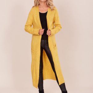 Wholesale Yellow long women's sweater