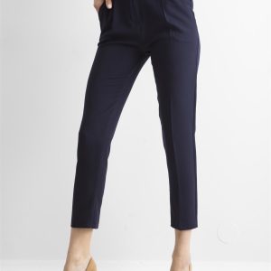 Wholesale Navy blue cigarillet pants with belt