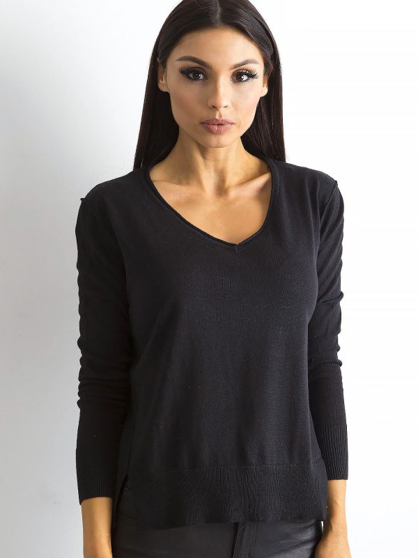 Wholesale Black Loose Women's Sweater