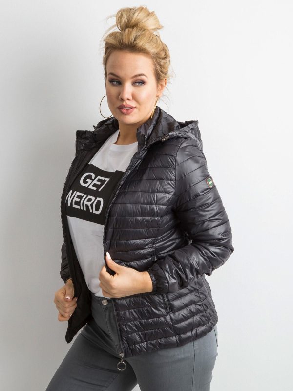 Wholesale Black Plus Size Transition Jacket