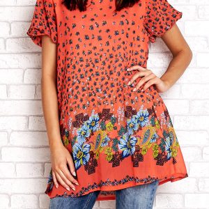 Wholesale Coral tunic mist in meadow